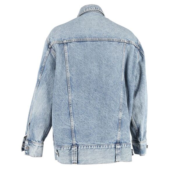 Khaite Grizzo Denim Jacket in Blue Cotton - Picture 3 of 3